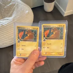 Pokemon Charmander Delta Species EX Crystal Guardians 49/100 Card Lot 2 Nintendo - Image 1