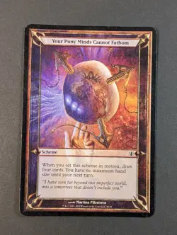 MTG Card - 1x Your Puny Minds Cannot Fathom - Archenemy - Oversize - LP - Magic - Image 5