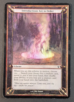 MTG - 1x Introductions are In Order - Archenemy - Oversize Card - LP - Magic #21 - Image 1