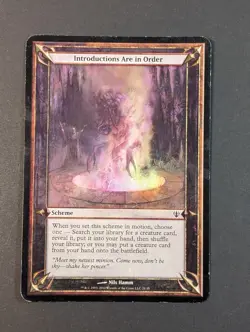 MTG - 1x Introductions are In Order - Archenemy - Oversize Card - LP - Magic #21 - Image 5