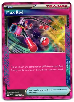 Max Rod 116/131 - Prismatic Evolutions ACE SPEC Rare Pokemon TCG - NM Card - Image 1