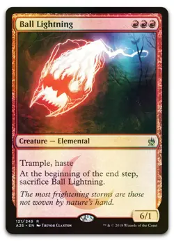 Ball Lightning #121 (Foil) (NM) Masters 25 A25 Magic MTG - Image 1