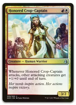 Honored Crop-Captain #200 (Foil) (NM) Amonkhet AKH Magic MTG - Image 1