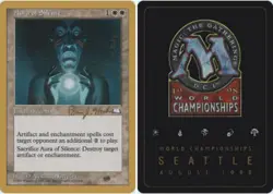 Aura of Silence - Sideboard - Brian Hacker - 1998 ~ Moderately Played World Cham - Image 1