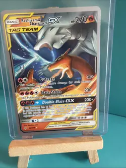 Pokemon Reshiram & Charizard GX 20/214 World Championship TAG TEAM GX 270 HP - Image 1