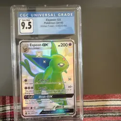 CGC 9.5 Gem Mint Espeon GX Pokemon Hidden Fates #SV60/SV94 Shiny Vault - Image 4