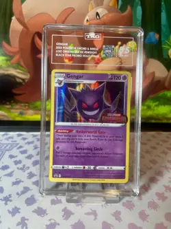 Gengar TAG 8.5 NM MT+ - SWSH241 - Black Star Promo - Pokemon TCG Stamped - Image 1