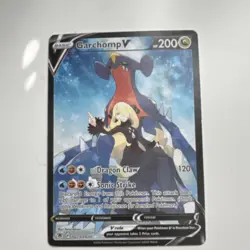 Pokemon TCG Garchomp V Ultra Rare Trainer Gallery Swsh10 Holo TG23/TG30 200 HP - Image 1