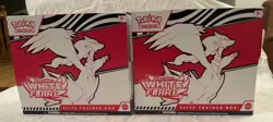 Pokemon White Flare Elite Trainer Box ETB w/ Accessories (NO PACKS OR PROMO) X2 - Image 1