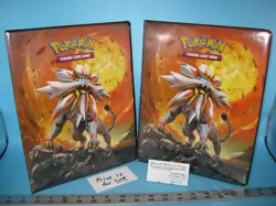 Card Binder for Pokemon 10 Pages Holds up to 180 Standard Cards Solgaleo/Lunala - Image 1