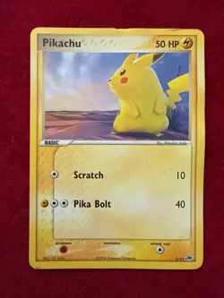 Pokemon TCG Pikachu Non-Holo 6/10, EX Trainer Kit (MP/HP) - Image 1