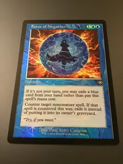 MTG Modern Horizons #9 Retro Frame Foil Force of Negation NM - Image 1