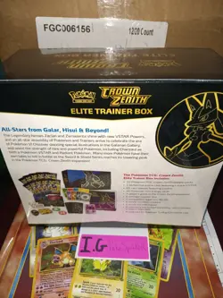 Pokemon 2023 Sword & Shield Crown Zenith Elite Trainer Box Sealed - Image 2