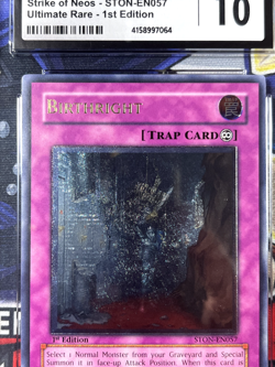 Yugioh CGC 10 Birthright STON-EN057 1st Edition Ultimate Rare PSA - Image 3