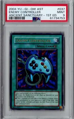 YuGiOh - Enemy Controller - AST-037 - Ultra Rare - 1st Edition - PSA 9 - Image 1