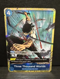 Three Thousand Worlds OP03-057 Alternate Art Event Premium Booster One Piece NM - Image 1