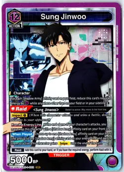 SUNG JINWOO SR UE17BT/SLG-1-022 UNION ARENA SOLO LEVELING NM - Image 1