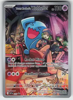 Team Rocket's Wobbuffet Promo SV: Scarlet & Violet Promo Cards 203 Pokemon - Image 1