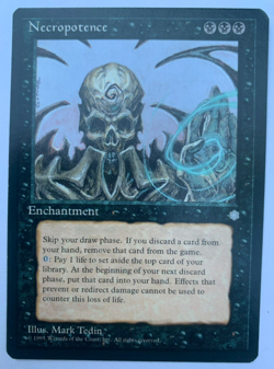 NECROPOTENCE - MAGIC THE GATHERING - ICE AGE - RARE - Image 1