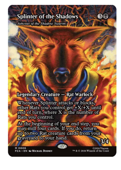 Splinter of the Shadows - Ashcoat of the Shadow Swarm - Borderless Teenage - Image 1