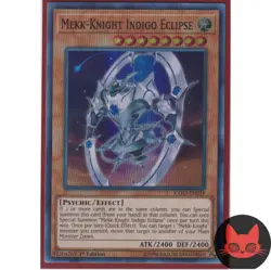Yugioh Mekk-Knight Indigo Eclipse EXFO-EN019 Super Rare 1st Edition NM - Image 1