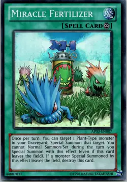 Yugioh Miracle Fertilizer AP03-EN007 Super Rare NM - Image 1