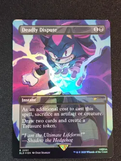 Deadly Dispute - Foil - Sonic Secret Lair 2091 NM MTG - Image 1