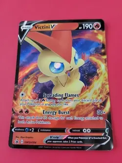 Victini V SWSH104 SWSH: Sword & Shield Promo Card Holo NM Pokemon TCG - Image 1