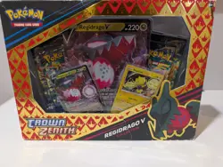 Pokemon Crown Zenith Regidrago V Collection Box Sealed Cards Set - Image 1
