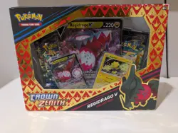 Pokemon Crown Zenith Regidrago V Collection Box Trading Cards Set - Image 1