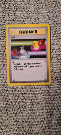 Switch 95/102 4th Print Base Set Pokemon Card 1999 - 2000 Machine Error *RARE* - Image 2