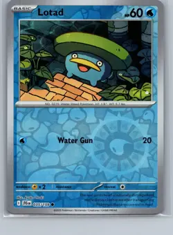 Lotad 035/159 Common Reverse Holo Card - Pokemon TCG Sv09: Journey Together - NM - Image 1