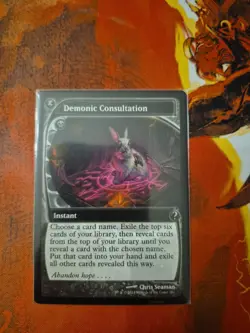 MTG Demonic Consultation #181 Future Sight Uncommon Mystery Booster 2 Non-foil - Image 1