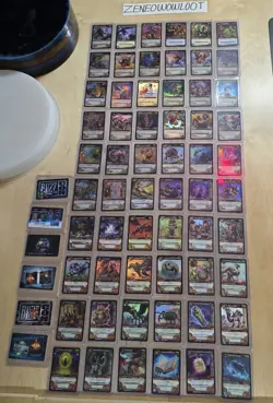 World of Warcraft COMPLETE LOOT CARD TCG SET - CODES ARE USED - all (60) + BONUS - Image 1