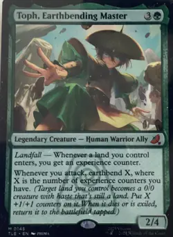 Magic Gathering toph earthbending master Card Never Used - Image 1
