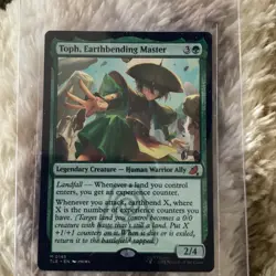 Magic Gathering toph earthbending master Card Never Used - Image 2