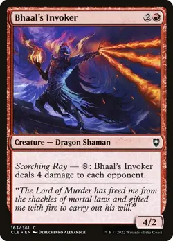 [MTG] Bhaal's Invoker (Foil) (163) (CLB) NM - Image 1
