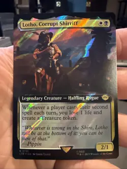 Lotho, Corrupt Shirriff (Extended Art) (Surge Foil) Lord of the Rings 781 NM - Image 1