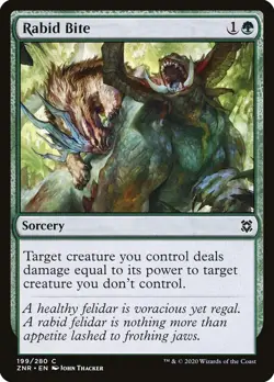Rabid Bite Foil (199) Zendikar Rising ZNR MTG Magic - Image 1