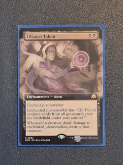 MTG Liliana's Talent - Extended Art - MOC - Near Mint+ Condition - Image 1