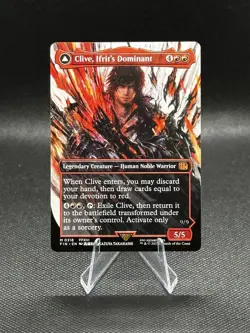 Clive, Ifrit's Dominant (Borderless) (0318) Final Fantasy Non Foil MTG Near Mint - Image 1