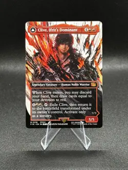 Clive, Ifrit's Dominant (Borderless) (0318) Final Fantasy Non Foil MTG Near Mint - Image 2