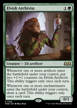 Elvish Archivist (168) Wilds of Eldraine WOE MTG Magic - Image 1