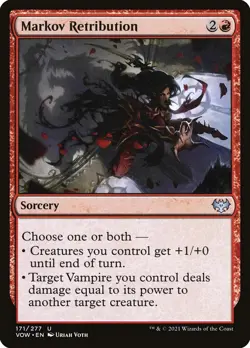 Markov Retribution Foil (171) Innistrad: Crimson Vow VOW MTG Magic - Image 1