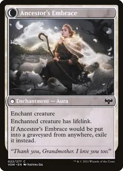 Kindly Ancestor // Ancestor's Embrace Foil (022) Innistrad: Crimson Vow VOW MTG - Image 2