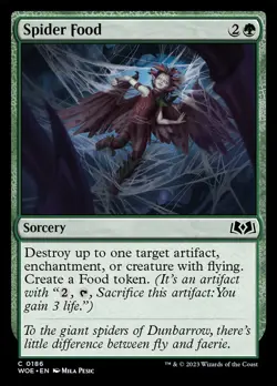 Spider Food Foil (186) Wilds of Eldraine WOE MTG Magic - Image 1