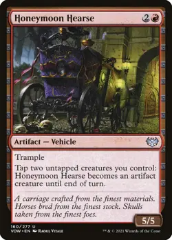 Honeymoon Hearse Foil (160) Innistrad: Crimson Vow VOW MTG Magic - Image 1