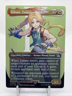MTG | Final Fantasy | Zidane Tantalus Thief (Borderless) | Regular | US Seller - Image 1