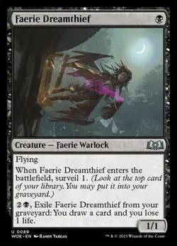 Faerie Dreamthief Foil (089) Wilds of Eldraine WOE MTG Magic - Image 1