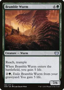 Bramble Wurm Foil (189) Innistrad: Crimson Vow VOW MTG Magic - Image 1